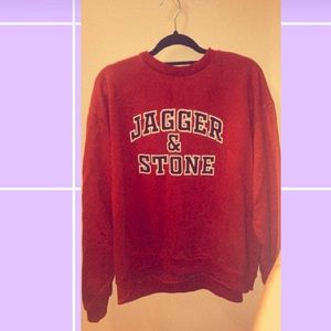 Burnt Orange Rolling Stones Sweatshirt